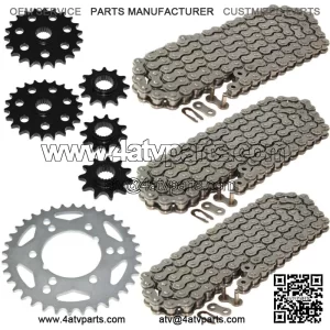 Drive Chain & Sprockets Kit for Polaris Magnum 425 4X4 1995 1996 1997 1998 (For: Polaris)