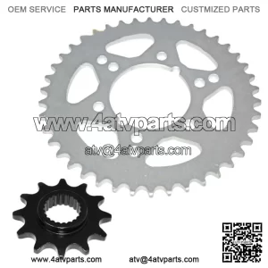 Front & Rear Sprockets Kit for Polaris XPress 400L 1996 (For: Polaris)