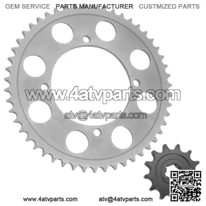 Drive Chain Sprockets For Kawasaki KLX140L 2008-2009 2011-2023 42041-005