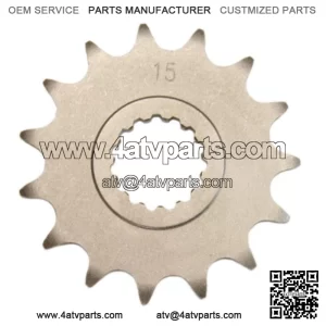 15 Tooth Front Steel Sprocket 15T for Yamaha Raptor 700, YFZ450R & YFZ450X