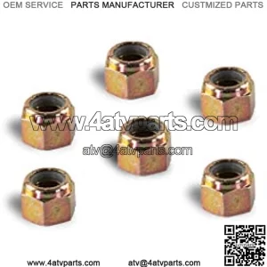 Polaris ATV UTV Suspension Steering Nylock Nut 3/8 Fine Thread (6 Pack) 7542439