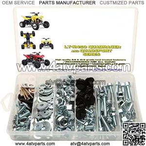 150pc Suzuki LT-R450 LTZ400 Z250 ATV Bolt Kit for Maintenance & Restoration OEM Spec Fasteners LT450R LTR450 Z400 ATV LTZ250