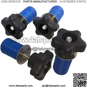 ATV Anchors to Fit Polaris Lock & Ride Knob Tie Down Anchor Kit - Set of 4 KNOB Anchors Fits RZR, Sportsman Ace ATV's