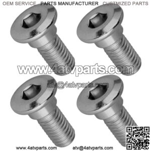 4 Front or Rear Wheel Disc Stud Screw Bolt For Yamaha Rhino 700 YXR700 F 2008-13