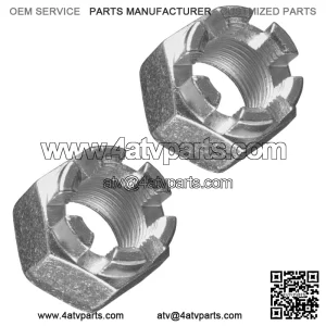 2 Front or Rear Axel Nuts Fit Kawasaki Mule 4010 KAF620/ KAF950 Diesel 2009-2020