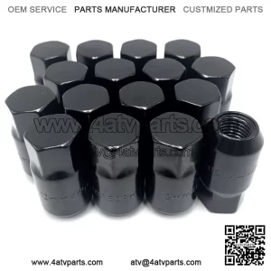 M12X1.5 Wheel Lug nuts For Polaris RZR 1000 Can am Maverick X3 17MM HEX 16 Pack