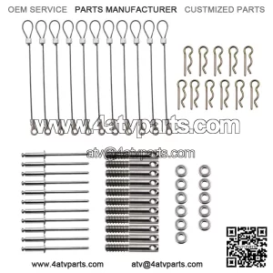 For Can-Am Maverick X3 Clutch Cover Pin Set Easy Quick Release Belt Cover Kit