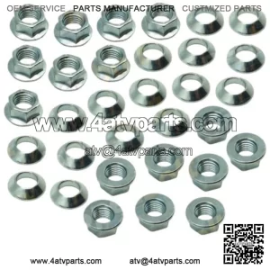 16 Specbolt TRX450 Fourtrax ATV Lug Nut Kit Honda  TRX450R M10-1.25 Flange Nuts