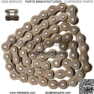 25H 62 Links Starter Chain with Master link for 50cc 70cc 90cc 110cc Coolster 125cc Electric Start Taotao SunL Peace JCL Baja Kazuma Falcon ATV Go Kart Go-karts Quad