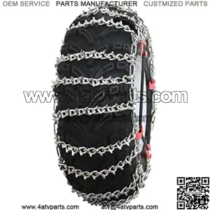 GTU-529 ATV 2 Link Ladder Alloy Tire Chains with Tensioners 24x8-11 24x8-12 25x8-12