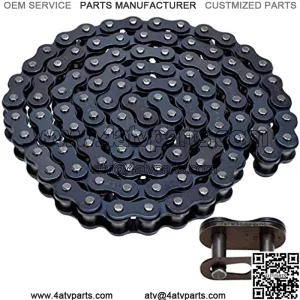 420 Chain 102 Link Chain With Connecting Master Link for 50cc 70cc 90cc 110cc 125cc SDG 107 125 Motorcycle Dirt Pit Bike ATV Quad Go Kart 4 wheeler Honda XR50 CRF50 CRF 70 Yamaha PW80