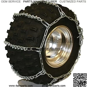 Quality Chain 5.5mm Link V-Bar ATV UTV Snow Traction Tire Chains (ATV-C)