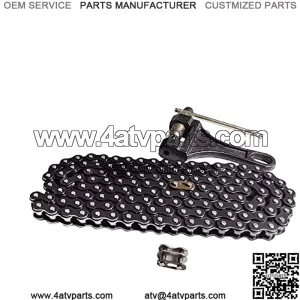 420 Chain 132 Links with Chain Breaker for 50cc 70cc 90cc 110cc 125cc ATVs Dirt Bike Go Kart Mini Bike Scooter Pit Bike Quad