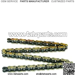 520DZ2-120 Gold High Performance 120-Link X-Ring Chain with Connecting Link