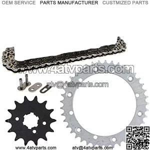 Drive Sprocket Chain for Yamaha Banshee 350 Front 14 Rear 41 Tooth 520NZ Standard 104 Links