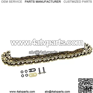 Gold 420 X-Ring Chain 116 Links With Connecting Master Link