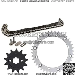 Drive Sprocket Chain for Yamaha Blaster 200 YFS200 Front 13 Rear 40 Tooth 520NZ Standard 92 Links