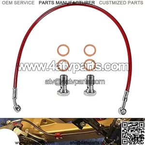 TRX300EX Rear Brake Lines Line Kit ATV Red For Honda TRX400EX, TRX400X, TRX300EX (ALL YEAR), ATC250R (1985, 1986), For Suzuki LTZ400