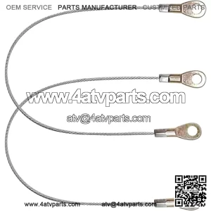 Tailgate Cable Hook Assembly Replacement Fits for Kawasaki Mule 600 610 XC 610XC Replace# 53045-0006 (2PCS)