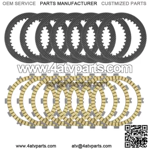 Clutch Friction and Steel Plates Kit for Kawasaki KX250F KX250 KX252 2008-2020 (Fits: Kawasaki)