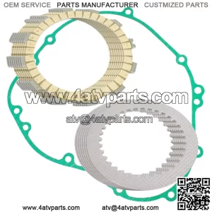 Clutch Friction Plates & Gasket Kit for Kawasaki Ninja ZX-6R ZX600 2007-2012 (Fits: Kawasaki)