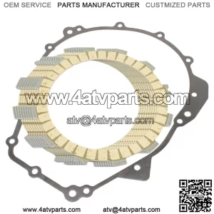 Clutch Friction Plates And Gasket for Kawasaki Ninja ZX-6R ZX636B 2003 2004 (Fits: Kawasaki)