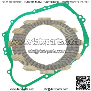 Clutch Friction Plates And Gasket for Kawasaki Super Sherpa 250 KL250 2000-2010 (Fits: Kawasaki)