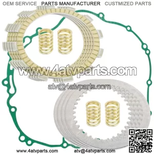 Clutch Friction Plates And Gasket Kit for Kawasaki Bayou 300 KLF300C 1989-2005 (Fits: Kawasaki)