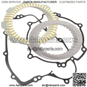 Clutch Friction Plates And Gasket Kit for Kawasaki KX80 1998 1999 2000 (Fits: Kawasaki)