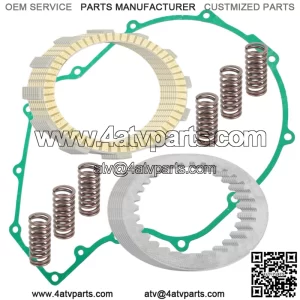 Clutch Friction Plates And Gasket Kit for Kawasaki ZX1200C ZZR1200 2002-2005 (Fits: Kawasaki)