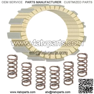 Clutch Friction Plates And Springs for Kawasaki Ninja ZX-10R ZX1000C 2004 2005 (Fits: Kawasaki)