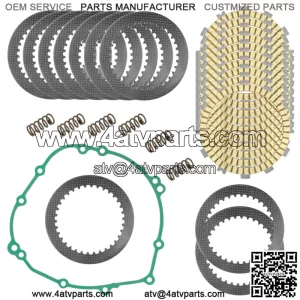 Clutch Friction Plates Gasket Kit for Kawasaki ZX10R ZX-10R Ninja ZX1000 2006-10 (Fits: Kawasaki)