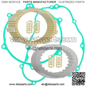 Clutch Friction Plates Kit And Cover Gaskets for Kawasaki KDX200 KDX220R (Fits: Kawasaki)
