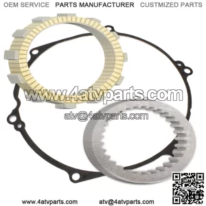 Clutch Friction Steel Plates And Gasket Kit for Kawasaki KX250 1994-2004 (Fits: Kawasaki)