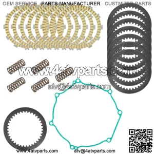 Clutch Friction Steel Plates and Gasket Kit for Kawasaki KX450F KX450 2012-2015 (Fits: Kawasaki)
