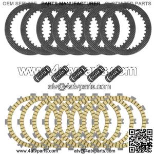 Clutch Friction Steel Plates and Spring Kit for Kawasaki KX250F KX252 2008-2020 (Fits: Kawasaki)