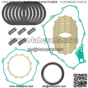 Clutch Friction Steel Plates Spring Gasket Kit for Kawasaki KFX450R KSF450 08-14 (Fits: Kawasaki)