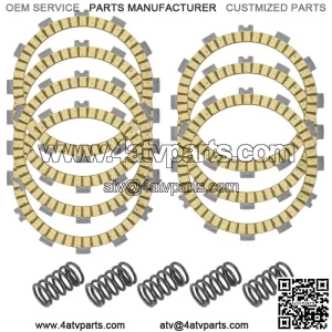 5x Clutch Spring w/ Friction Plates for Kawasaki KLT200 KLT250 1983-1984  (Fits: Kawasaki)