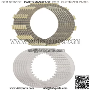 Clutch Friction And Steel Plates for Kawasaki KDX250 1984 1991-1994 (Fits: Kawasaki)