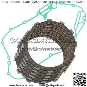 Clutch Friction Plates And Gasket for Kawasaki Bayou 400 KLF400B 4X4 1993-1995 (Fits: Kawasaki)