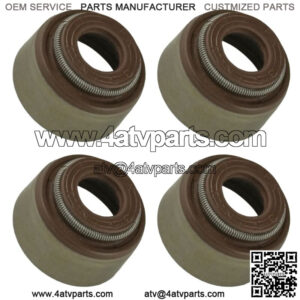 4x Valve Stem Seal for Polaris Ranger Crew 500 2011-2013