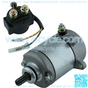 Starter & Relay Solenoid for Honda TRX250 TRX 250 Fourtrax Recon 1997-2001 New