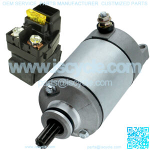 Starter & Relay Solenoid for Suzuki LT-Z400 LT-Z400F Quadsport Z400 2003-2008