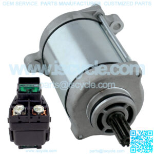 Starter & Relay Solenoid for Suzuki LT-F500F LTF500F Quadrunner 500 2000-2002