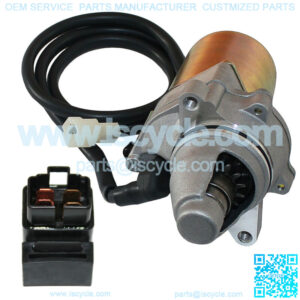 Starter & Relay Solenoid for Kawasaki KFX80 Ksf80 2003 2004 2005 2006