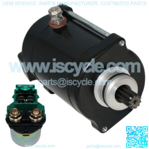Starter & Solenoid Relay for Honda VT600C Vt 600 C Shadow VLX 583Cc 1988-2007