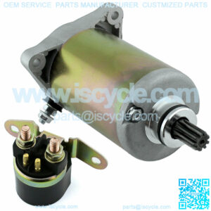 Starter & Solenoid Relay for Suzuki LT300E Quadrunner LT 300 E 1987 88 1989 ATV