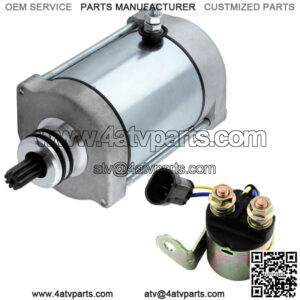 Starter W/ Relay Solenoid for Polaris Ranger 800 4X4 6X6 2010 2011 2012-2017