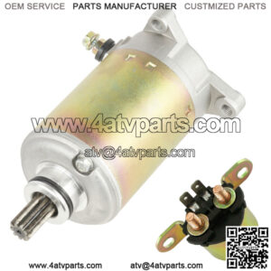 Starter & Relay for Bombardier Can-Am Outlander 650 EFI 2008 2009 2010 2011-2015 (For: Can-Am)