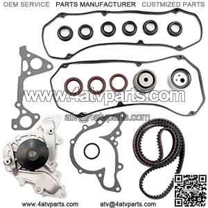 Compatible for Timing Belt Kit including Timing Belt water pump kits tensioner bearing etc Replacement for 1995-2000 for Chrysler Cirrus/1995-2000 for Dodge Avenger